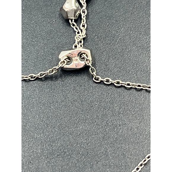 Kendra Scott Elaina Silver Plated Chain Neon Pink Magnesite Bolo Adj Bracelet - Picture 4 of 8